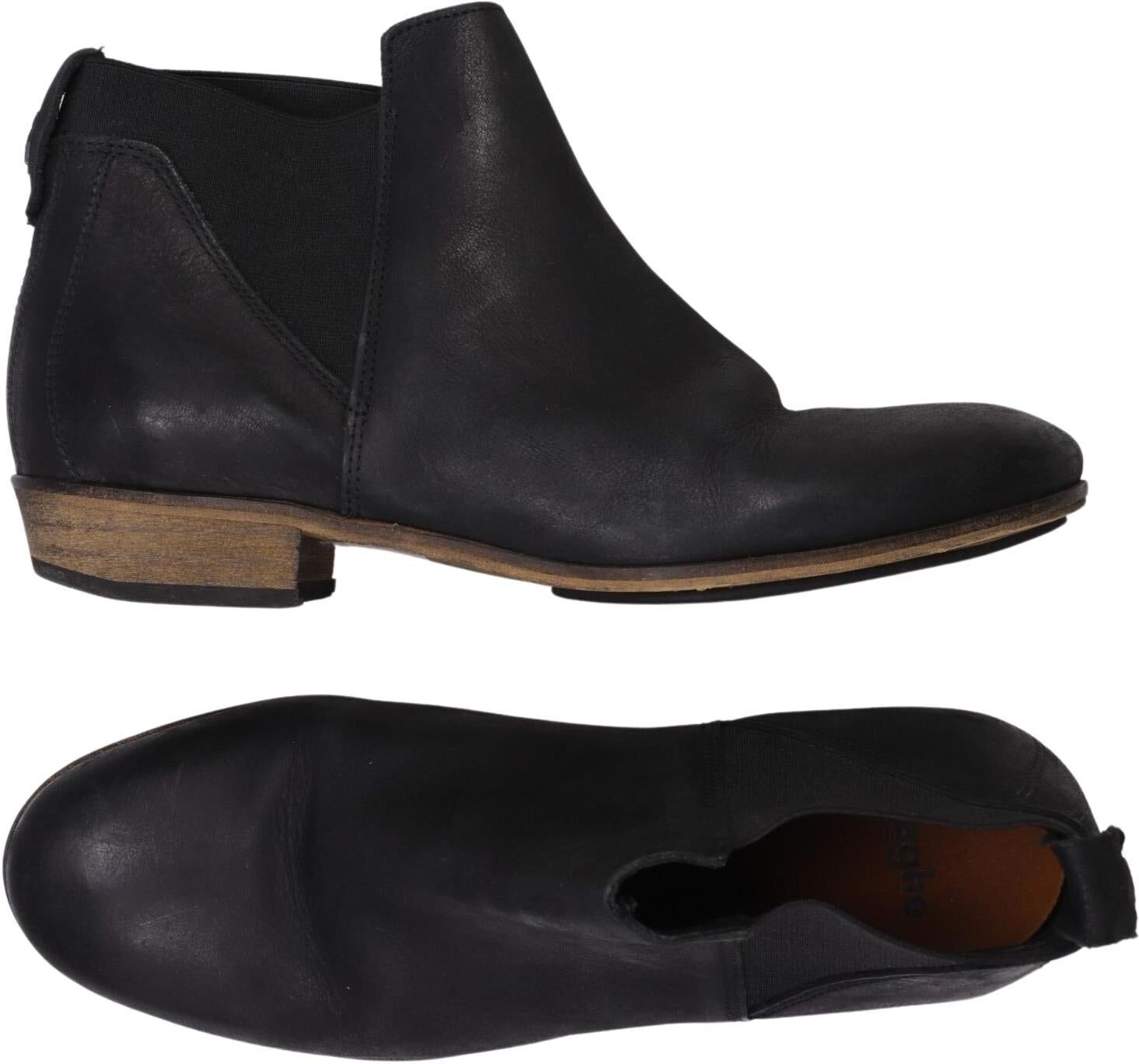 HUB Footwear Damen Stiefelette, Schwarz, Gr. EU 39, Leder - Second Hand
