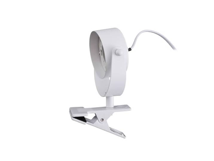 Lindby Klemmlampe in weiß matt, Leselampe Bett