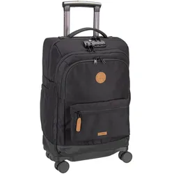 Cabaia Trolley Soft Suitcase 4 Wheels Small, Koffer, Schwarz