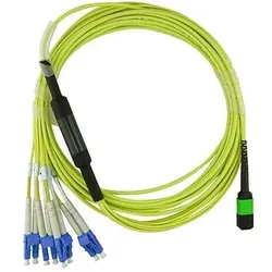 BlueOptics Cisco CB-M12-4LC-SMF10M kompatibles MPO-4xLC Singlemode Patchkabel 10 Meter (10 m), Netzwerkkabel
