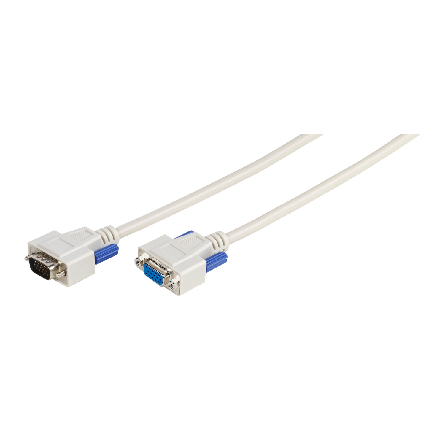 Vivanco VGA auf VGA Verlängerung, 1,8m Monitoranschlusskabel 1,8m, 15 pol. HDStecker/Kupplung