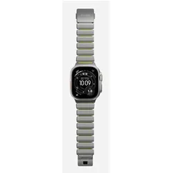 Nomad Spartan Band Natural Titanium Volt 49mm (24 mm, Metall, Titanium), Uhrenarmband, Grün