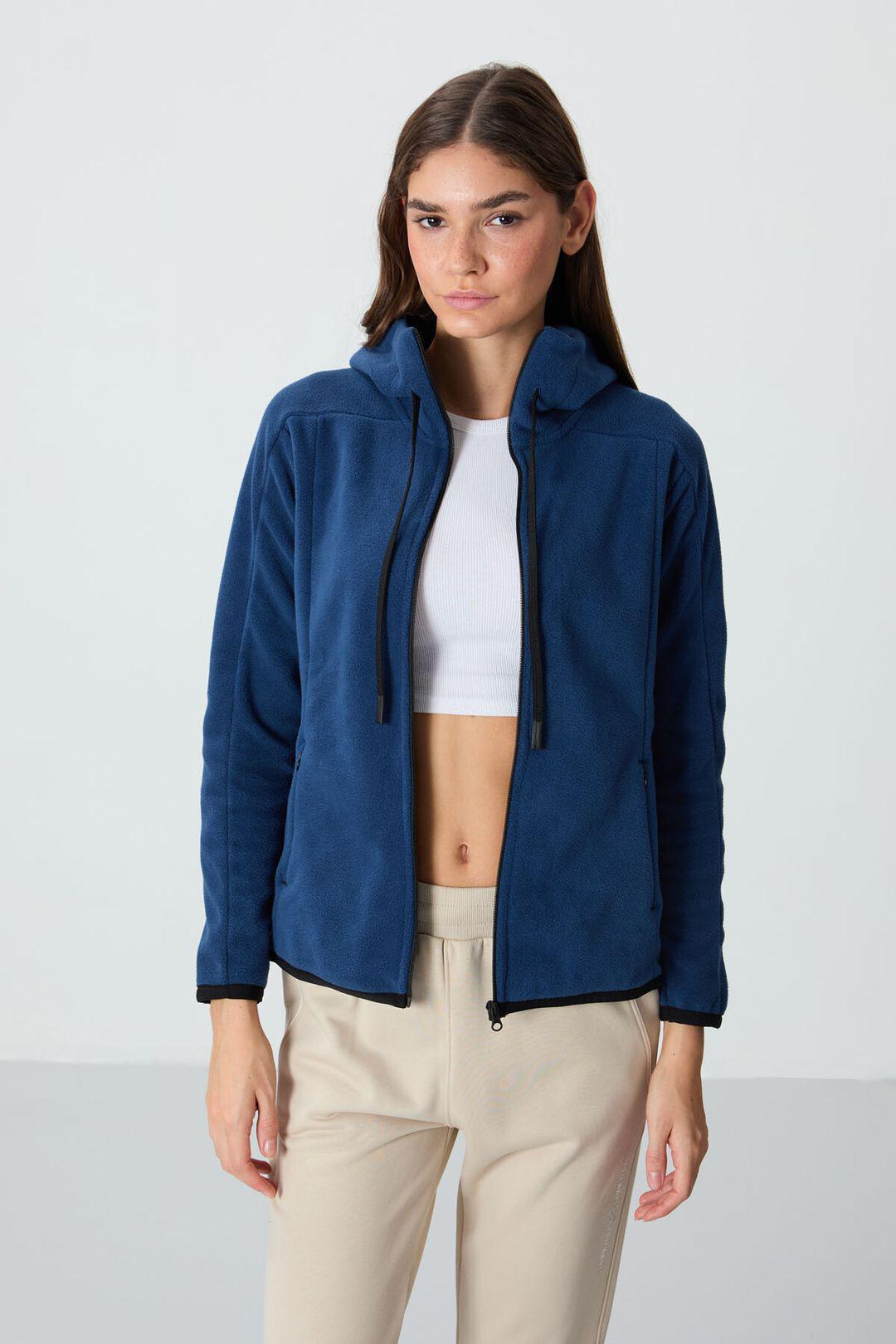 Dames Pluche Zip-up Hoodie