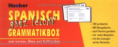 Hildegard Rudolph - Spanisch ganz leicht Grammatikbox: Zum Lernen, Üben und Auffrischen - Preis vom 17.10.2026 19:25:27 h