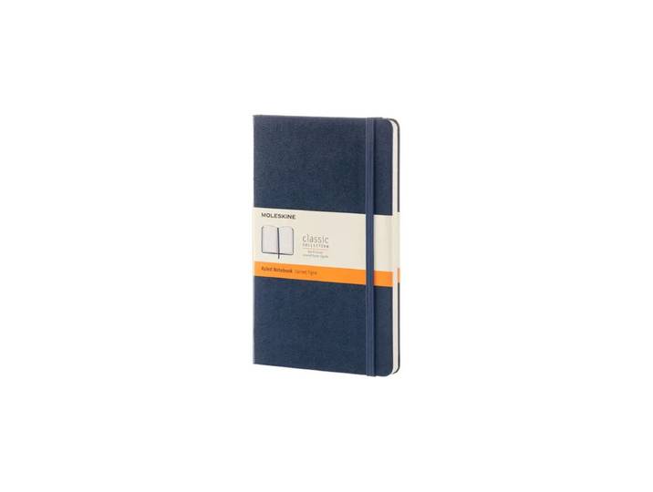 MOLESKINE carnet classique grand ligné - bleu saphir