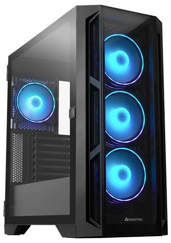 Chieftec GA-01B-TG-OP Midi-Tower PC-Gehäuse Schwarz