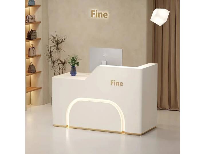 Comptoir de réception personnalisé bureau de luxe professionnel polyvalent bureau de réception moderne Simple Theke Empfang meubles bureau