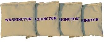 Skip's Garage Washington Huskies Gold Cornhole Bags