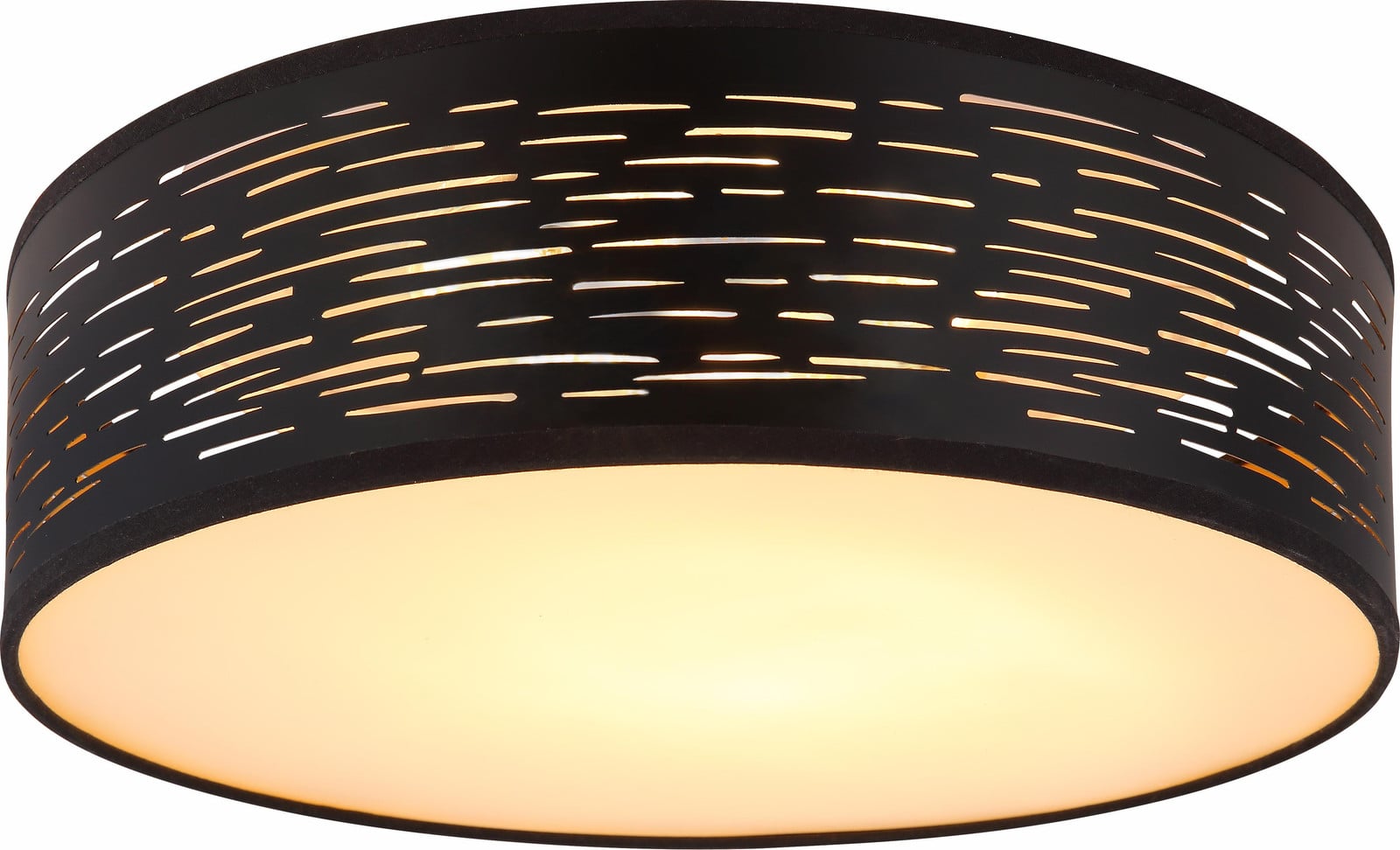 Globo Lighting Tunno II LED-plafondlamp zwart Ø 38 cm