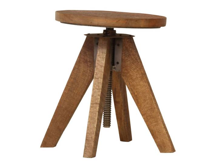 INTERhome Hocker WOODSTOCK 65 cm Mangoholz massiv
