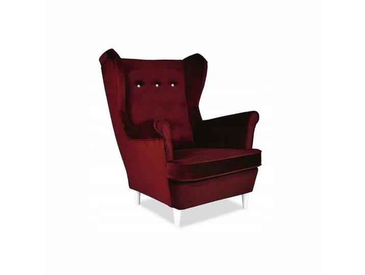 Family Meble Sessel Family Meble ARI Ohrensessel ROYAL 13 Kirschrot 84x104 cm