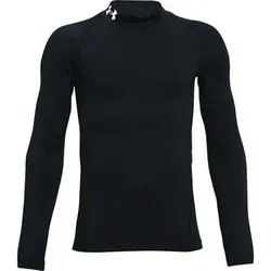 UNDER ARMOUR Kinder Hemd UA CG ARMOUR MOCK LS, Größe S in Schwarz Schwarz