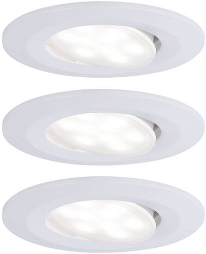Paulmann LED-Bad-Einbauleuchte 3er Set Weiß (matt)