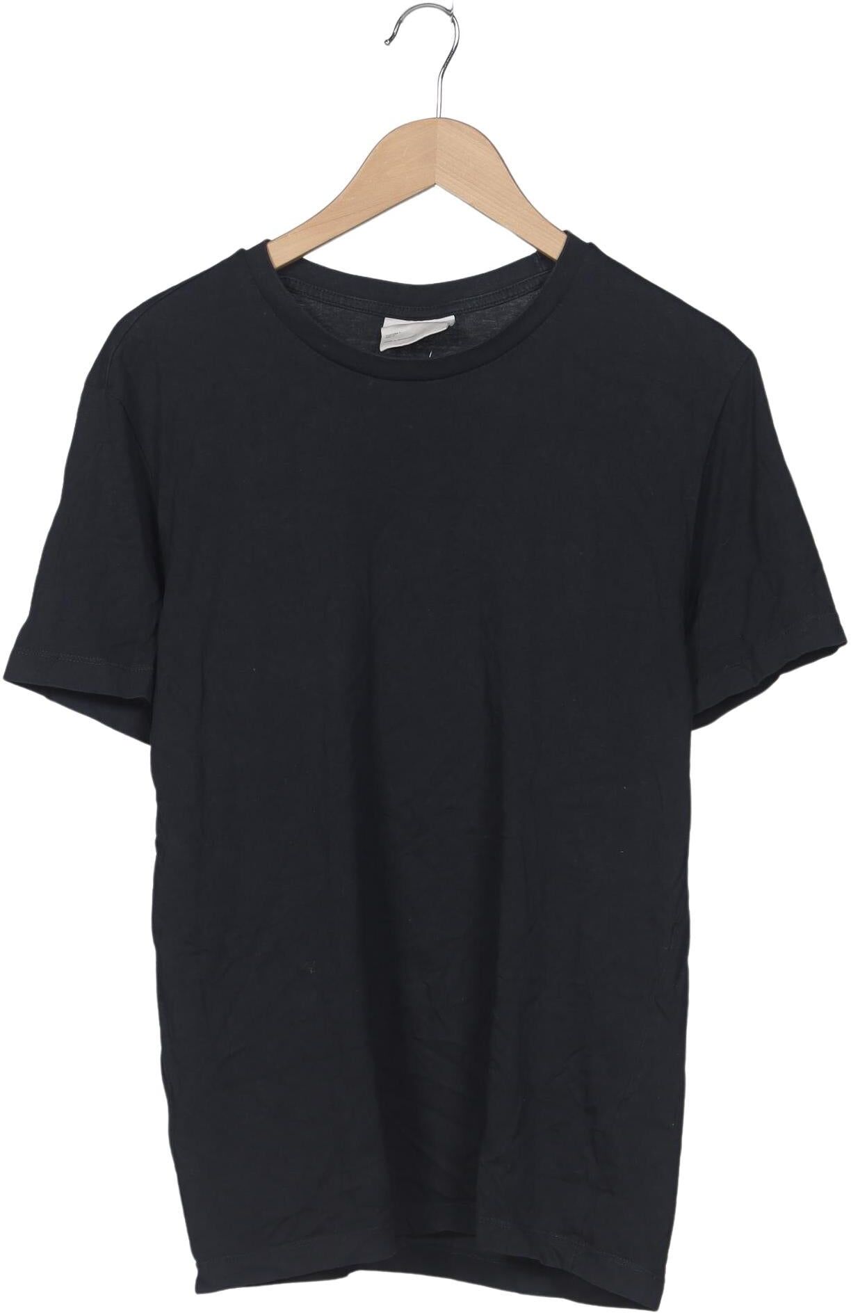 Mango Herren T-Shirt, Marineblau, Gr. L, Baumwolle - Second Hand
