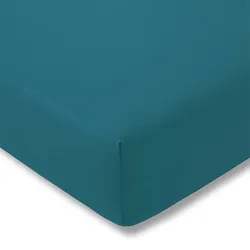 Estella Zwirnjersey Spannbetttuch 180x200 - 200x220 cm | cyan - blau