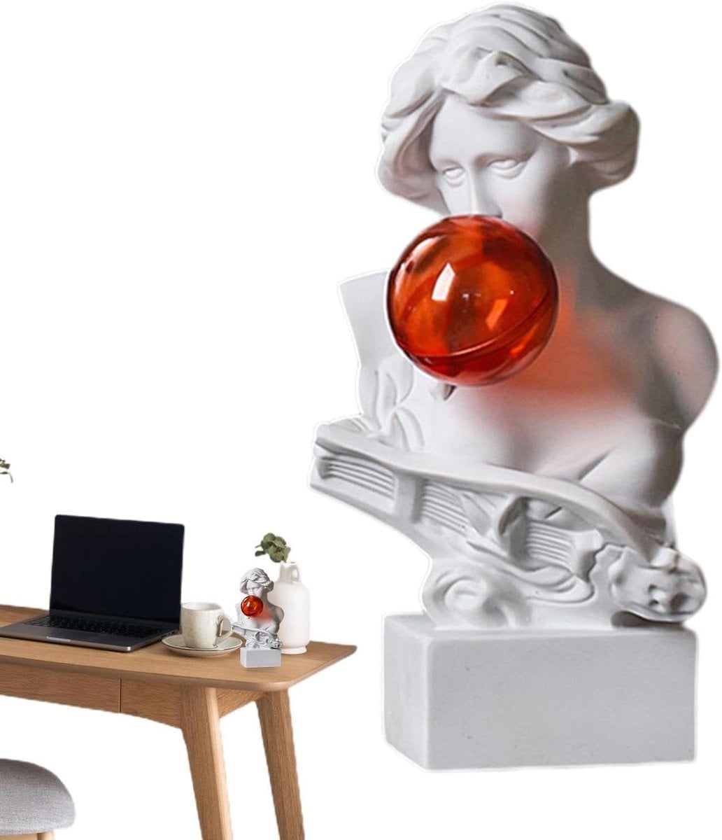 Klassieke Buste David sculptuur voor decoratie - B/D/H: 23 x 16 x 10,5 cm