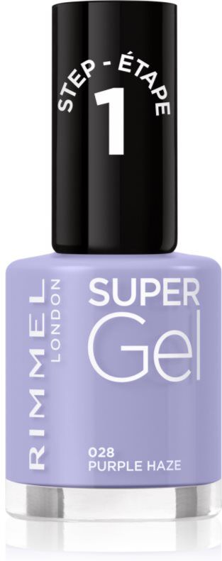 Rimmel Super Gel gel nail polish without UV/LED sealing shade 028 Purple Haze 12 ml
