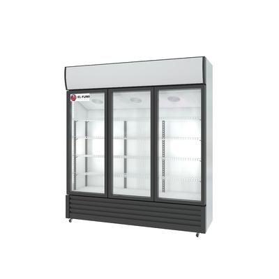 Gasfrit – Kühlschrank mit Glasfront 1400 Liter mit 3 Glastüren | Professioneller Getränkekühlschrank | 1800 x 570 x 1980 mm