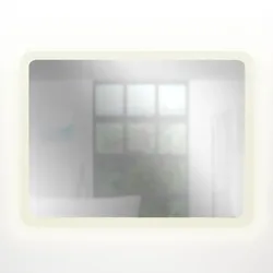 AcquaVapore Badspiegel, Badezimmer Spiegel, Leuchtspiegel mit Spiegelheizung 100x70cm LSP02 MIT Spiegelheizung