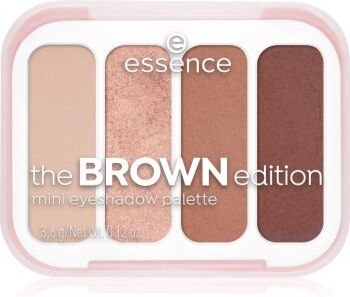 Essence The Brown Edition paleta de sombra para os olhos mini 3.6 g. The Brown Edition