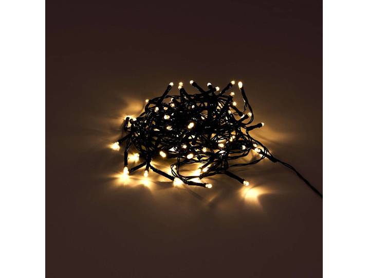 LED Guirlande lumineuse ,80L, 3 x 3 x 790cm Noir/Noir