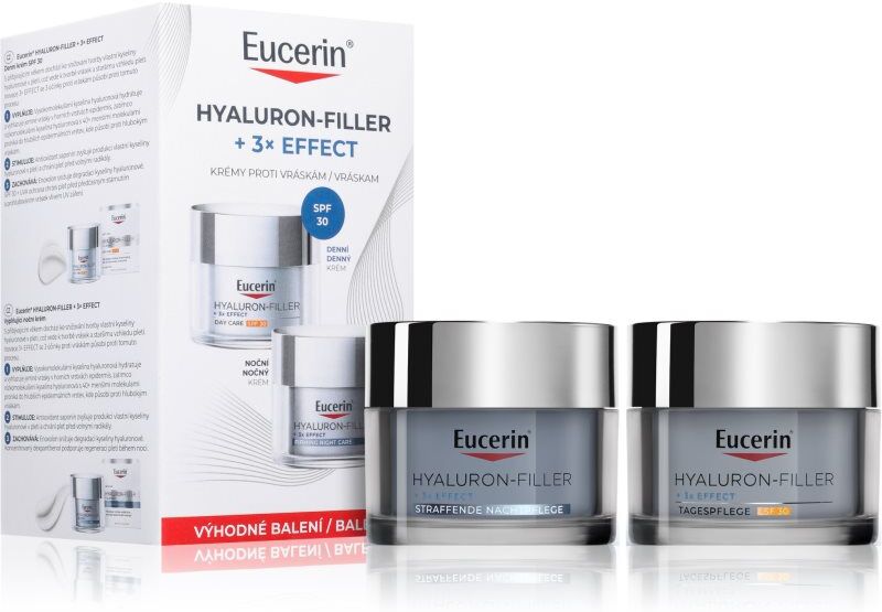 Eucerin Hyaluron-Filler + 3x Effect anti-wrinkle face cream economy pack