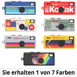 Kodak Charmera Kompaktkamera, mit 0,8 Zoll Display, 1/4'' Sensor, 1080p, 1,6 MP