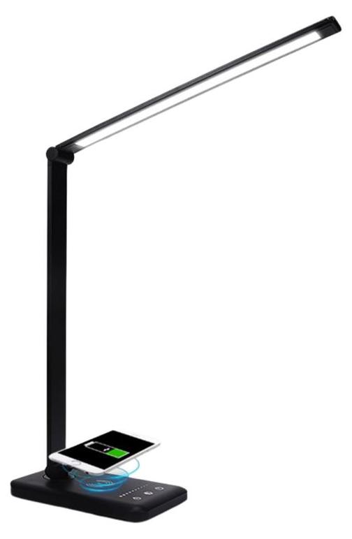 UNIQ LED Nageltischlampe mit kabelloser Ladefunktion - Schwarz
