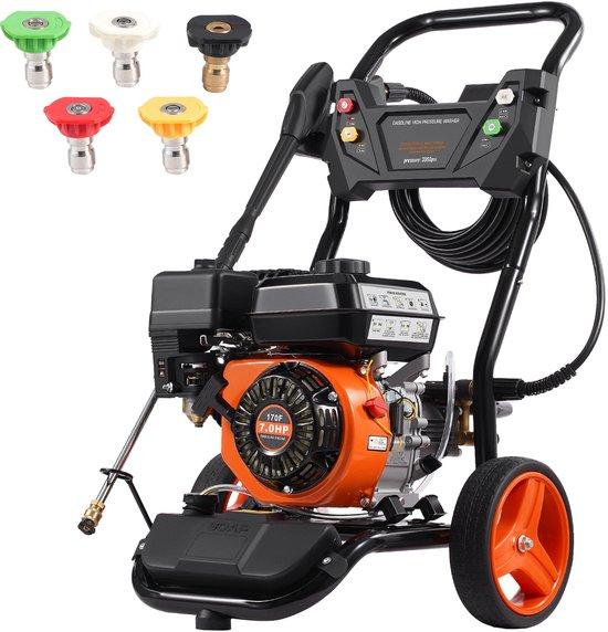 Druckreiniger für Benzine, 3950PSI, 10 L/Min, 2,6 Gpm, Kupferne Pumpe, 5-teiliges Sprühset