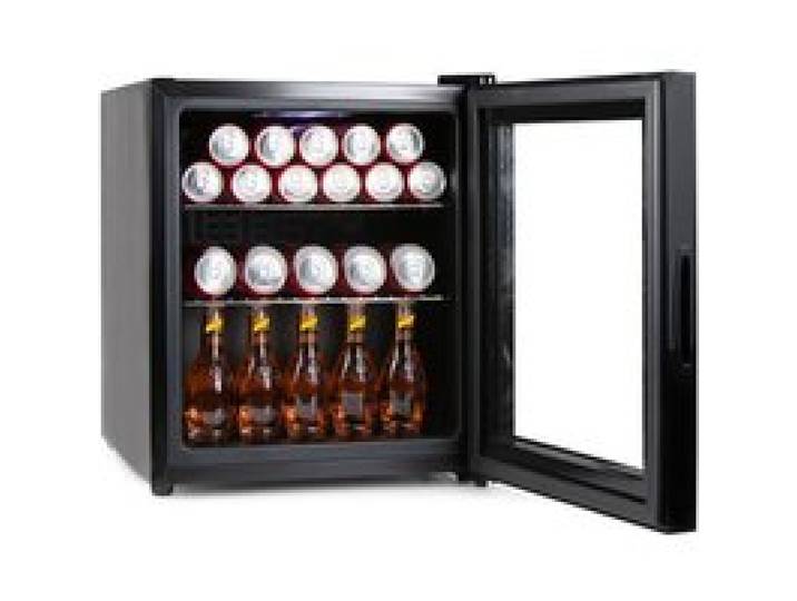 PRIMO PR178BC Réfrigérateur à boissons - Minibar - Mini réfrigérateur - Porte vitrée - Pose libre - 46L - D - Noir