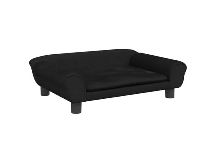 FDSAQOPT Sofa Schwarz 70x45x26 cm Samt Schaumstoff Polsterung, Samtbezug, Kiefernholz Rahmen, 4 Beine, modernes Design,