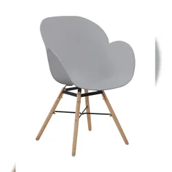 Lalee.Avenue Kayoom Stuhl Amalia 110 2er-Set Grau