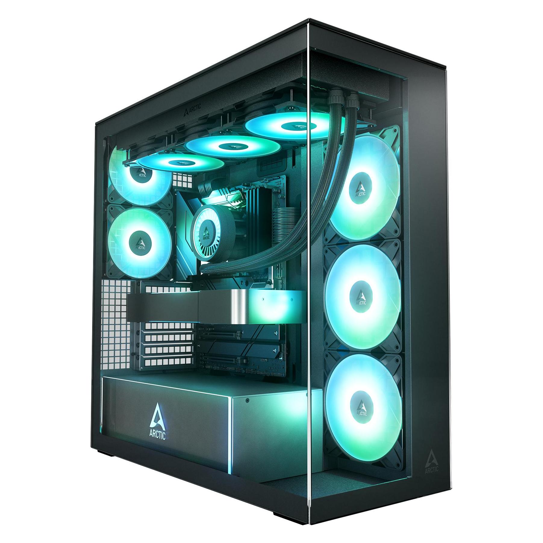 Arctic Case Xtender Black / Clear Glass (ATX, mATX, Mini-ITX) (ACPCC00023A)