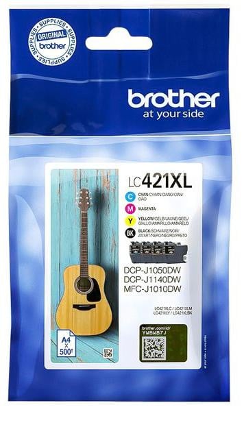 Brother LC421XLVALDR Inktcartridges Meervoudige verpakking Zwart Cyaan Magenta Geel 4 stuks