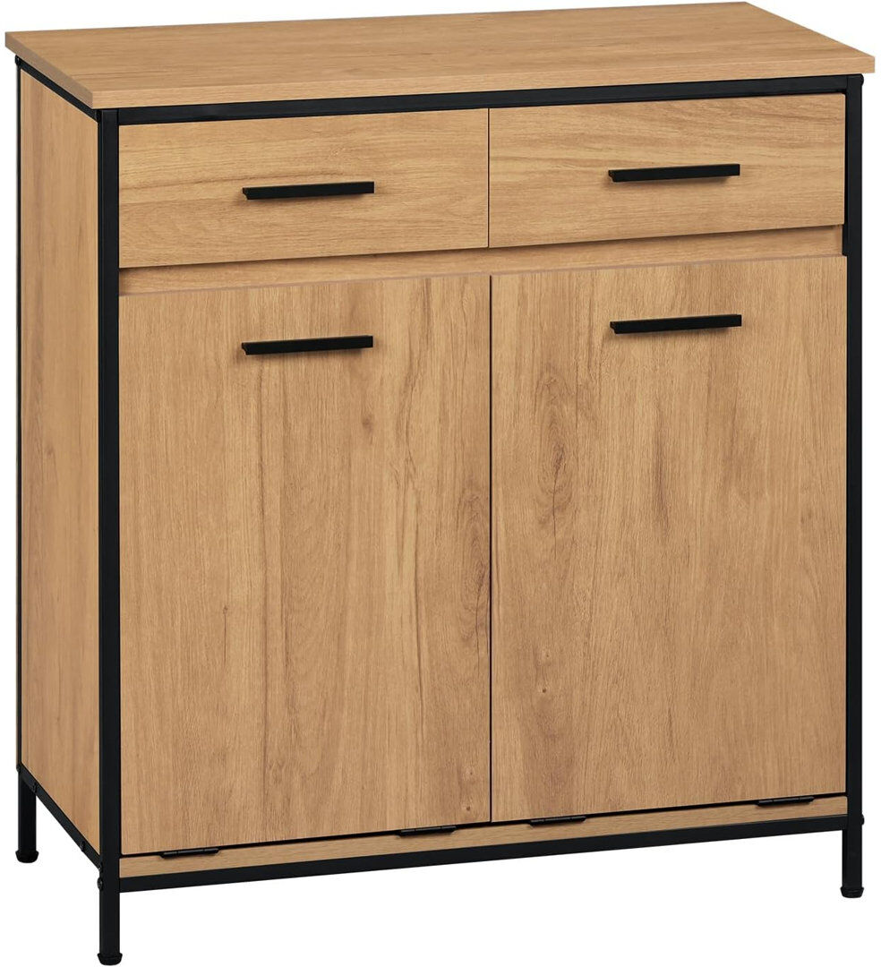 Alpen Home Arnold Freestanding Bathroom Cabinet Satin Black 80cm H X 72.5cm W X 34cm D