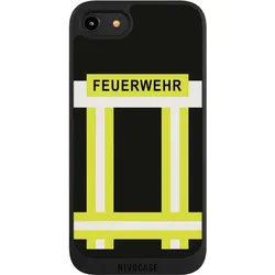 Nivocase Handyhülle für Apple iPhone 8 Hülle NIVOpure Case Schwarz Beruf Feuerwehr Feuerwehrmann (Apple iPhone 8), Smartphone Hülle, Schwarz