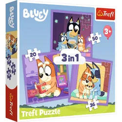 3-in-1-Puzzle – Treffen Sie Bluey Trefl 34895