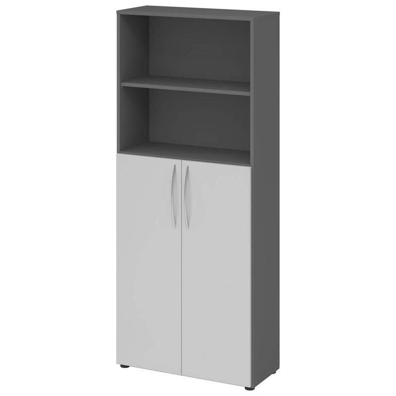 HAMMERBACHER Regalschrank 4770, graphit/lichtgrau V4770/G/5/BM