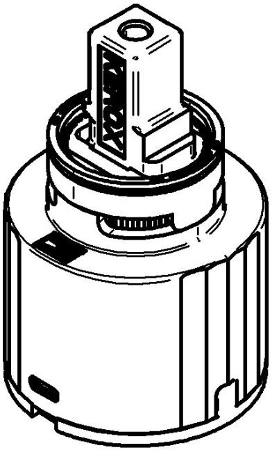 Grohe EICHELBERG Keramik-Kartusche 440430 35mm integr. Temperatur- und Mengenbegrenzung, 44043000 44043000