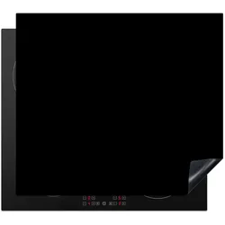 HERDABDECKPLATTE Schwarz - Einfarbig Abdeckung Glaskeramikkochfeld 59x51 cm