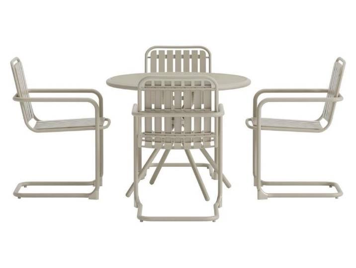 Chios set de jardin table 90x90cm 4 chaises beige.
