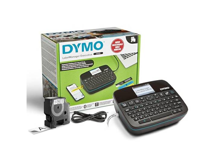 DYMO LabelManager Executive 640 CB Étiqueteuse\, Mallette de Transport Appareil de Marquage\, Bluetooth et USB\, Impression Thermique d'Étiquettes\, Écran Couleur\, pour Bureau\, Maison et Terrain