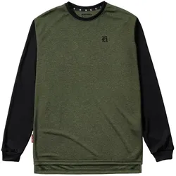 Loose Riders, Herren, Velotrikot, Ess. Heather L/S Trikot (S), Grün