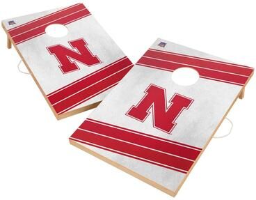 Skip's Garage Nebraska Cornhuskers 2x4 Tailgate Cornhole Boards
