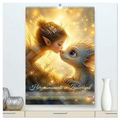 Herzensmomente im Zauberland (hochwertiger Premium Wandkalender 2027 DIN A2 hoch), Kunstdruck in Hochglanz