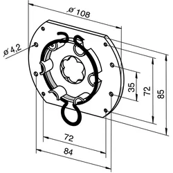 Somfy Antriebslager für Blendkappen 9763609