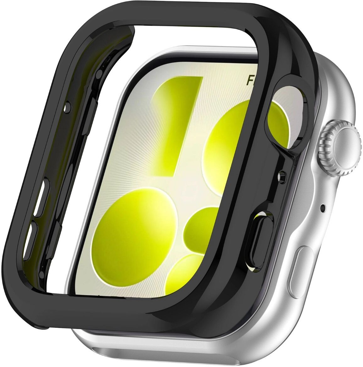 INF Coque protectrice demi-coque creuse en PC compatible avec Huawei Watch Fit 5 - Finition électrodéposée et découpes précises