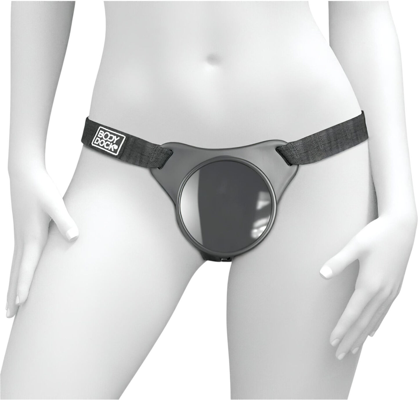 Body Dock OG - strap-on base for suction cup (black)