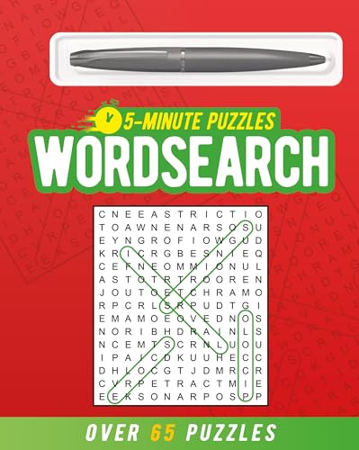 Arcturus 5-Minute Wordsearch (includes ball-point pen): Over 65 Puzzles (5-Minute Puzzles)