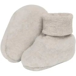 Huttelihut Schlupfschuhe Merinowolle, beige | grau, 74